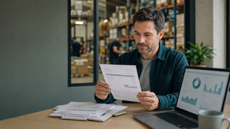 Business owner considering single invoice finance to release cash from one unpaid customer invoice