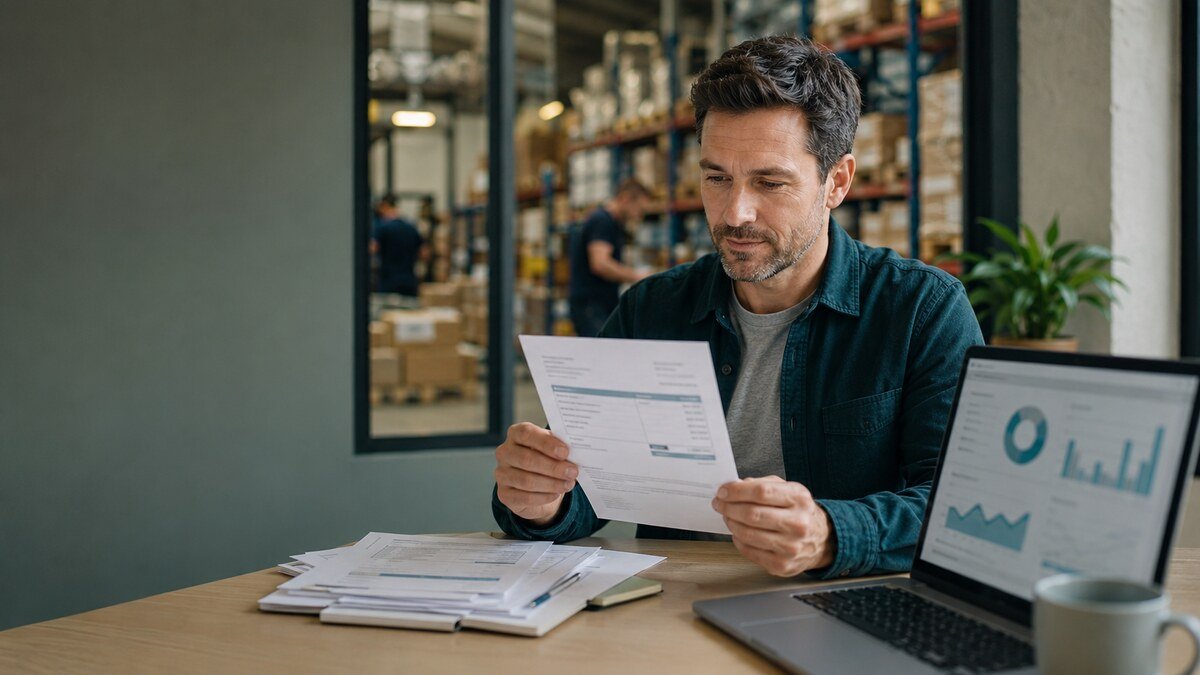 Business owner considering single invoice finance to release cash from one unpaid customer invoice