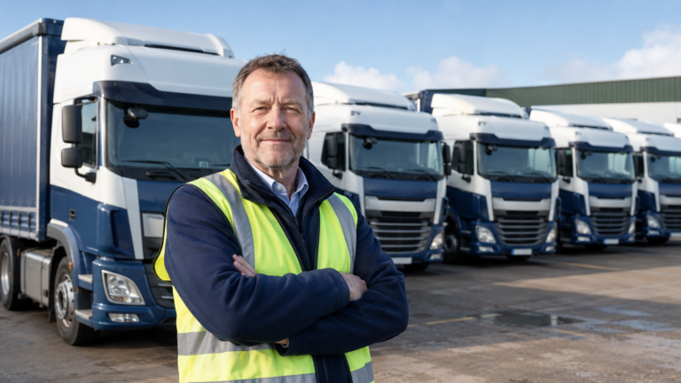 Haulage company owner with a fleet of UK lorries
